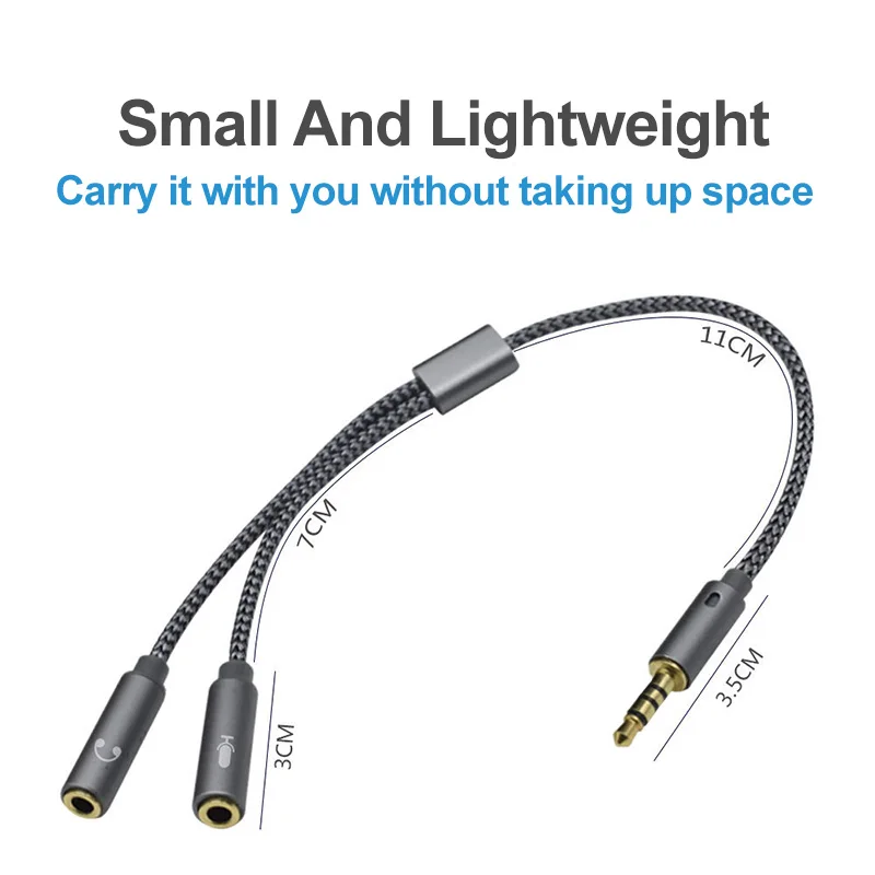 Divisor de Áudio para Headset  - Earphone Splitter Jack avaliação e preço
