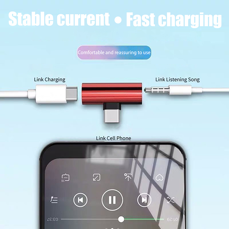 Adaptadores de metal USB tipo  - Earphone Splitter Jack avaliação e preço