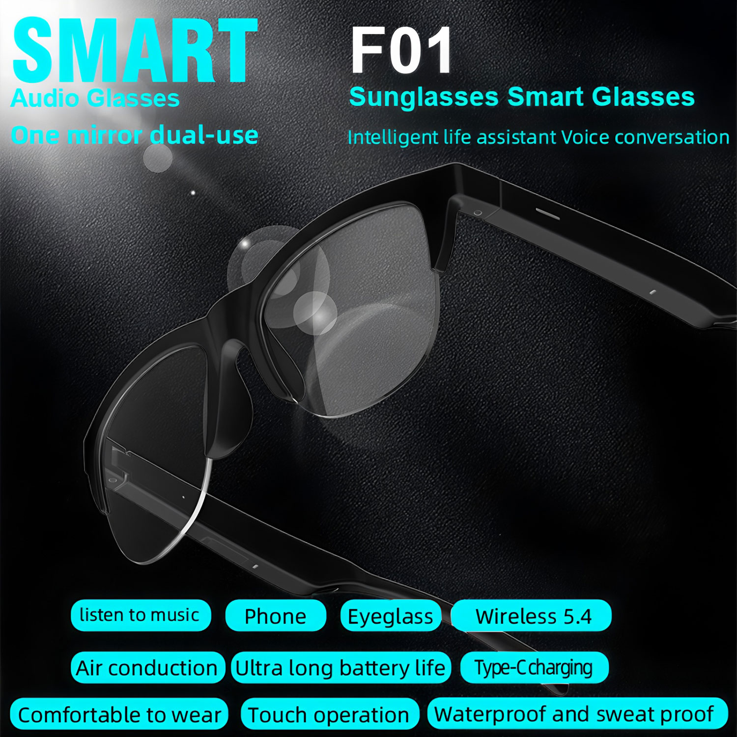 Óculos de sol inteligentes com - Bluetooth Headset On Ear avaliação e preço