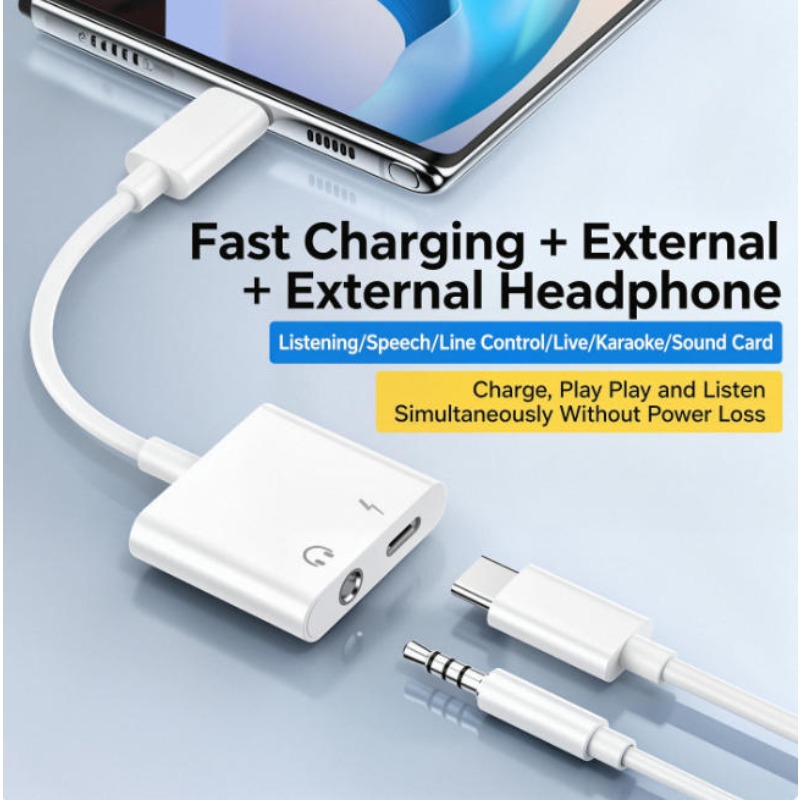 Adaptador de áudio para iPhone - Earphone Splitter Jack avaliação e preço