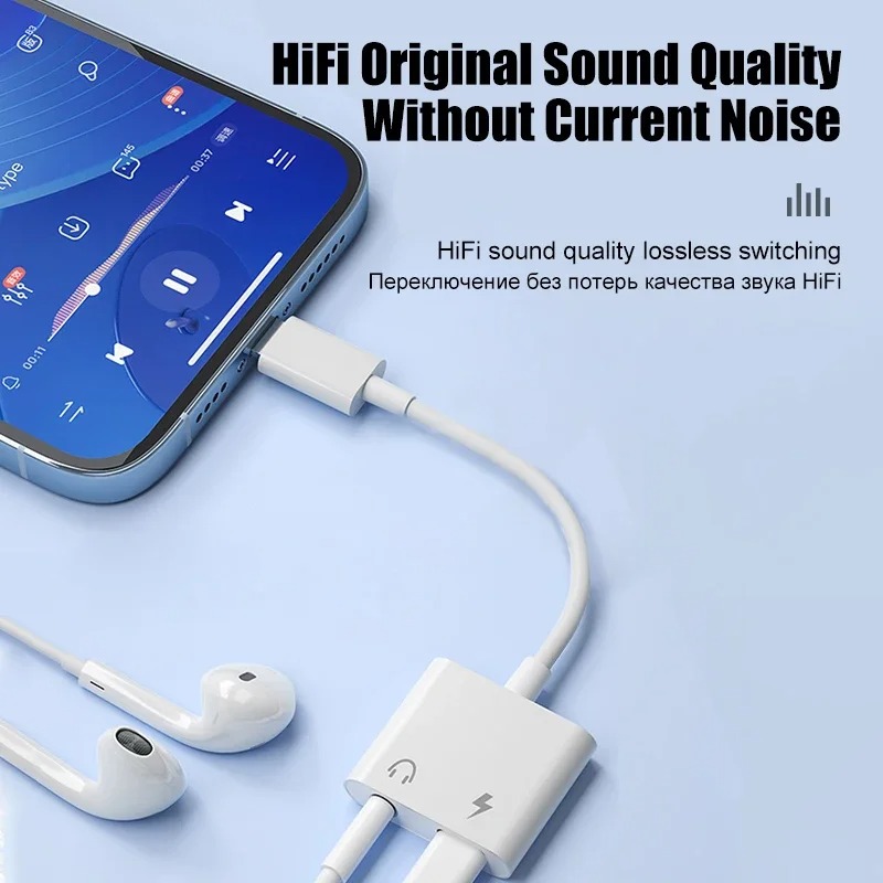 Adaptador de áudio para iPhone - Earphone Splitter Jack avaliação e preço
